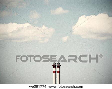 blue, chimney, cloud, conflict, day, fragile View Large Photo Image Picture - blue, chimney, cloud, conflict, day, fragile. Fotosearch