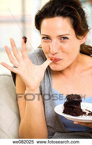 blue eyes, brown hair, cake, calorie View Large Photo Image Stock Photography - blue eyes, brown hair, cake, calorie. Fotosearch