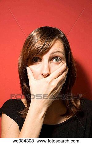blue eyes, chestnut hair, brown hair, afraid View Large Photo Image Stock Photo - blue eyes, chestnut hair, brown hair, afraid. Fotosearch