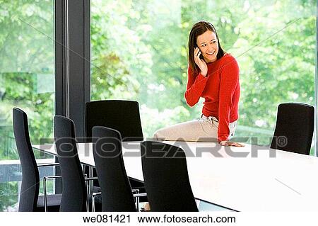 board-room, brunette, business, calling View Large Photo Image Stock Image - board-room, brunette, business, calling. Fotosearch