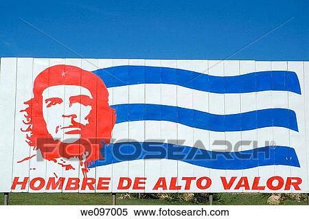 Board with Che Guevara portrait and national cuban flag, nearby Trinidad Cuba View Large Photo Image Stock Photography - Board with Che Guevara portrait and national cuban flag, nearby Trinidad Cuba. Fotosearch