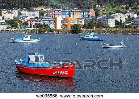 Stock Photograph - Boats in Viveiro. Lugo. Galicia. Spain. Fotosearch