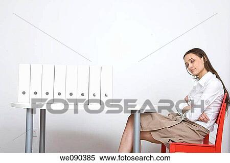 Bored Worker Office Woman View Large Photo Image Stock Photography - Bored Worker Office Woman. Fotosearch