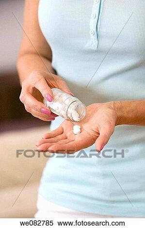 Stock Photography - bottle, detail, drug, Female. Fotosearch