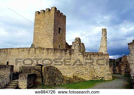 Stock Photograph - Boursheid castle, Luxembourg 2006 october. Fotosearch