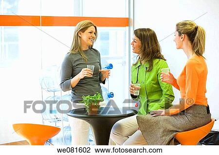 Stock Image - break, break-time, business, cafe. Fotosearch