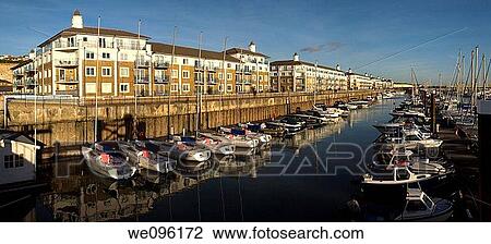 Stock Image - Brighton Marina, Sussex, England. Fotosearch