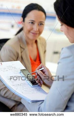 Stock Photography - business, businesswoman, businesspeople, agenda. Fotosearch