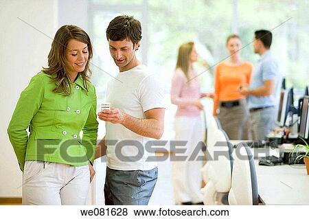 business, cell phone, colleague View Large Photo Image Stock Photo - business, cell phone, colleague. Fotosearch
