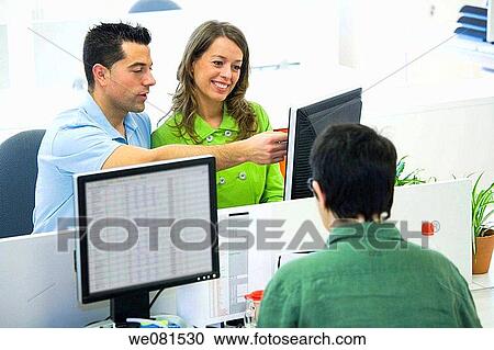 Stock Image - business, colleague, companion. Fotosearch