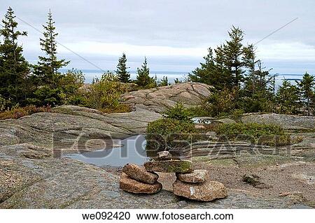 Cairn Gorham Mountain Trail, Acadia Nat Park, ME View Large Photo Image Stock Image - Cairn Gorham Mountain Trail, Acadia Nat Park, ME. Fotosearch