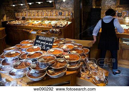 cake shop. Locronan (Lokorn in Breton), Finist? re department in Bretagne in northwestern France. View Large Photo Image Stock Image - cake shop. Locronan (Lokorn in Breton), Finist? re department in Bretagne in northwestern France.. Fotosearch