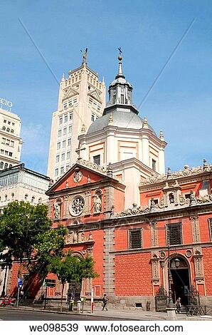 Calatravas church. Madrid, Spain. View Large Photo Image Stock Photo - Calatravas church. Madrid, Spain.. Fotosearch