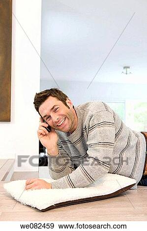calling, chat, cell phone, at-home View Large Photo Image Stock Photo - calling, chat, cell phone, at-home. Fotosearch