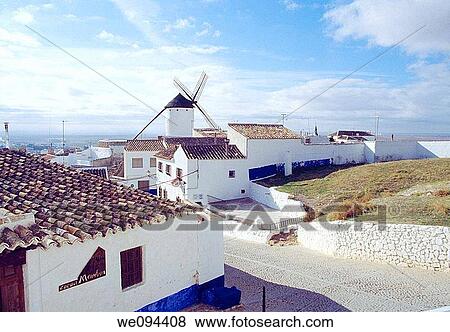 Campo de Criptana. Ciudad Real province, Castilla La Mancha, Spain. View Large Photo Image Stock Photo - Campo de Criptana. Ciudad Real province, Castilla La Mancha, Spain.. Fotosearch