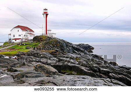 Cape Forchu lighthouse and wet rocks near Yarmouth Nova Scotia View Large Photo Image Stock Photography - Cape Forchu lighthouse and wet rocks near Yarmouth Nova Scotia. Fotosearch