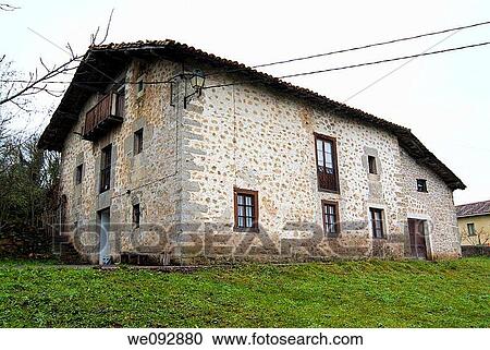 Casario en Izarra Alava View Large Photo Image Stock Image - Casario en Izarra Alava. Fotosearch