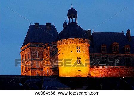 Stock Photo - Castle of Hautefort. Dordogne, Aquitaine, France. Fotosearch