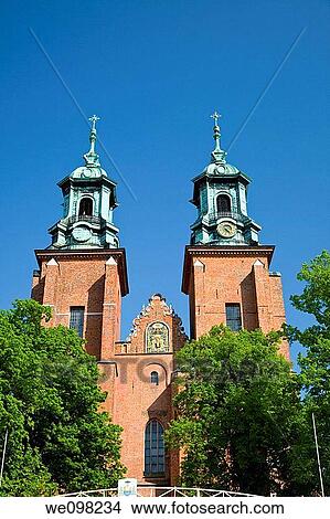 Cathedral Basilica of the Assumption of the Blessed Virgin Mary and St Adalbert View Large Photo Image Picture - Cathedral Basilica of the Assumption of the Blessed Virgin Mary and St Adalbert. Fotosearch