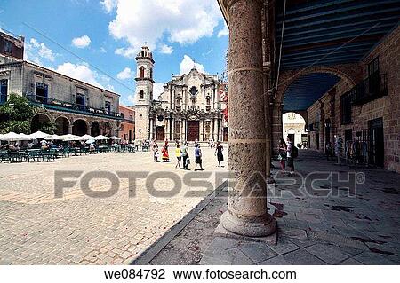 Cathedral, Havana, Cuba View Large Photo Image Stock Image - Cathedral, Havana, Cuba. Fotosearch