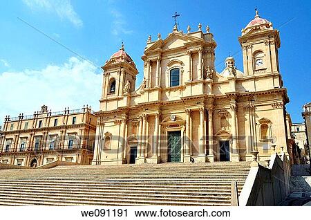 Cathedral, Noto. Sicily, Italy View Large Photo Image Stock Image - Cathedral, Noto. Sicily, Italy. Fotosearch