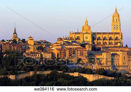 Cathedral, Segovia. Castilla-Leon, Spain View Large Photo Image Stock Photograph - Cathedral, Segovia. Castilla-Leon, Spain. Fotosearch