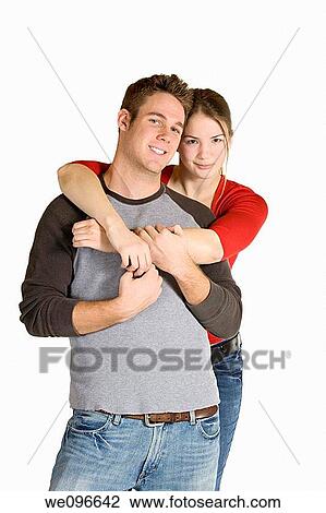 Caucasian couple having fun together View Large Photo Image Stock Image - Caucasian couple having fun together. Fotosearch