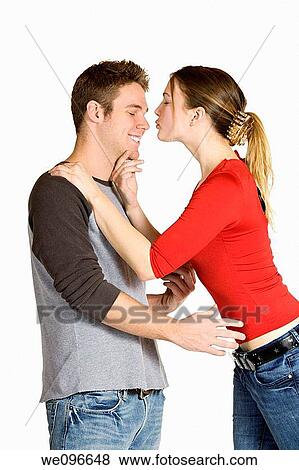 Caucasian couple having fun together View Large Photo Image Stock Photo - Caucasian couple having fun together. Fotosearch