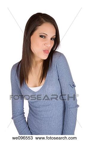 Caucasian woman acting silly sticking out her tongue View Large Photo Image Stock Image - Caucasian woman acting silly sticking out her tongue. Fotosearch