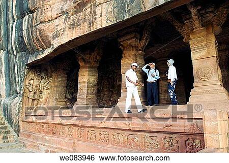 Cave 3-Badami, 578 AD -Cave 3 is the largest and most elaborate at Badami The cave was dedicated in 578 AD by Mangalesha, the brother of King Kirtivarman I 556 - 597 View Large Photo Image Stock Photograph - Cave 3-Badami, 578 AD -Cave 3 is the largest and most elaborate at Badami The cave was dedicated in 578 AD by Mangalesha, the brother of King Kirtivarman I 556 - 597. Fotosearch