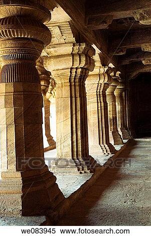 Cave 3-Badami, 578 AD -Cave 3 is the largest and most elaborate at Badami The cave was dedicated in 578 AD by Mangalesha, the brother of King Kirtivarman I 556 - 597 View Large Photo Image Stock Photography - Cave 3-Badami, 578 AD -Cave 3 is the largest and most elaborate at Badami The cave was dedicated in 578 AD by Mangalesha, the brother of King Kirtivarman I 556 - 597. Fotosearch