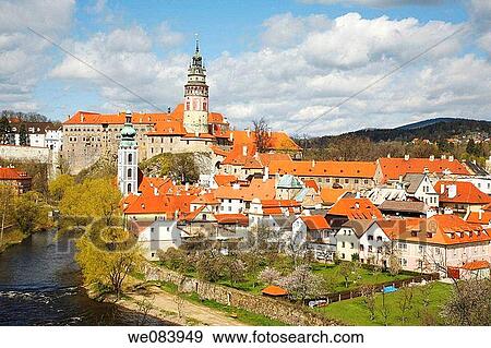 Cesk² Krumlov, Czech Republic View Large Photo Image Stock Photo - Cesk² Krumlov, Czech Republic. Fotosearch
