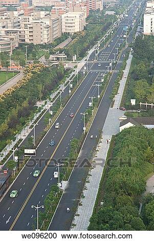 China hangzhou xiasha zone of the road View Large Photo Image Stock Image - China hangzhou xiasha zone of the road. Fotosearch