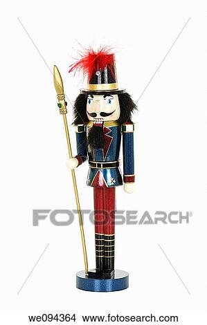 Christmas Nutcracker isolated on a white background View Large Photo Image Picture - Christmas Nutcracker isolated on a white background. Fotosearch