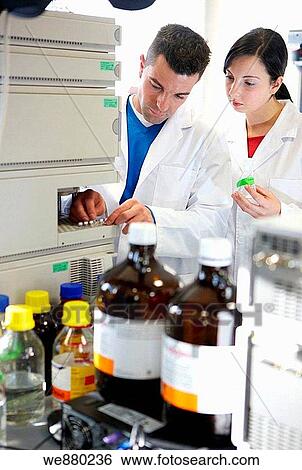 Stock Photograph - Chromatograph, Physical Chemical Laboratory, Azti-Tecnalia, Marine and Food Research Technological Centre, Derio, Biscay, Basque Country, Spain. Fotosearch