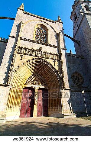 Church of Nuestra Se±ora de la Asuncion (built in Gothic style in the 15th century), Lekeitio, Biscay, Basque Country, Spain View Large Photo Image Picture - Church of Nuestra Se±ora de la Asuncion (built in Gothic style in the 15th century), Lekeitio, Biscay, Basque Country, Spain. Fotosearch