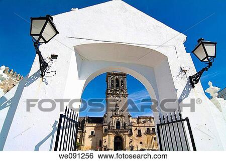 Church of Santa Maria, Arcos de la Frontera. Cadiz. Andalucia. Spain. View Large Photo Image Stock Photograph - Church of Santa Maria, Arcos de la Frontera. Cadiz. Andalucia. Spain.. Fotosearch