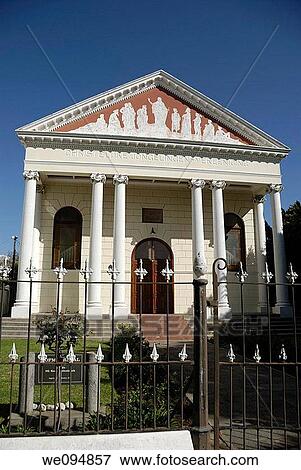 Church with columns, Stellenbosch, Western Cape Province, South Africa View Large Photo Image Stock Photo - Church with columns, Stellenbosch, Western Cape Province, South Africa. Fotosearch