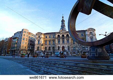 City Hall, Bilbao, Biscay, Basque Country, Spain View Large Photo Image Stock Image - City Hall, Bilbao, Biscay, Basque Country, Spain. Fotosearch