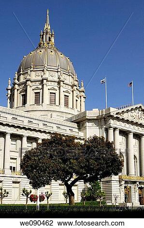 City Hall of San Francisco View Large Photo Image Stock Image - City Hall of San Francisco. Fotosearch