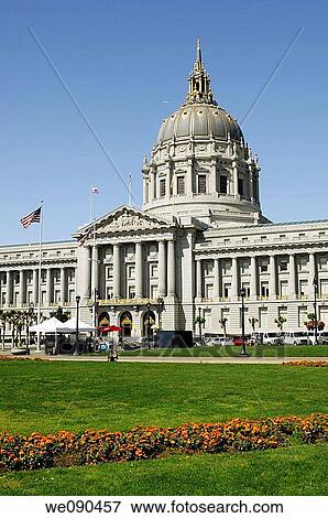 City Hall of San Francisco View Large Photo Image Stock Photo - City Hall of San Francisco. Fotosearch