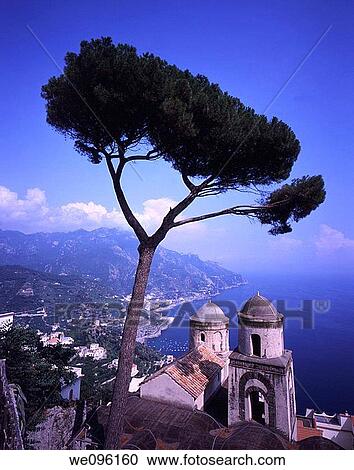Classic View of the Amalfi Coast from the Villa Rufolo, Ravello, Italy View Large Photo Image Stock Image - Classic View of the Amalfi Coast from the Villa Rufolo, Ravello, Italy. Fotosearch