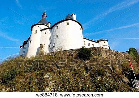 Stock Photo - Clervaux castle in Luxembourg, 2006 novembrer. Fotosearch