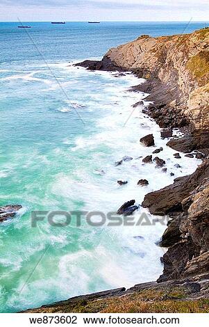 Cliffs Kobar? n, Muskiz, Biscay, Basque Country. Spain. View Large Photo Image Stock Image - Cliffs Kobar? n, Muskiz, Biscay, Basque Country. Spain.. Fotosearch