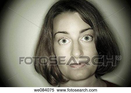 Stock Photography - Close-up of a young woman. Fotosearch