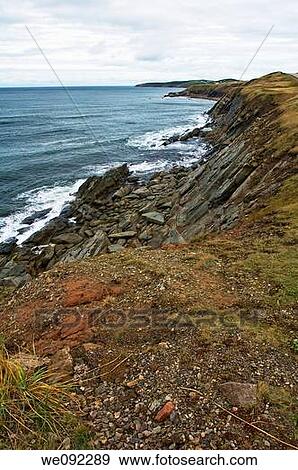 Stock Photo - Coastal Scenics south of Cheticamp, Cape Breton Island, Nova Scotia, Canada. Fotosearch