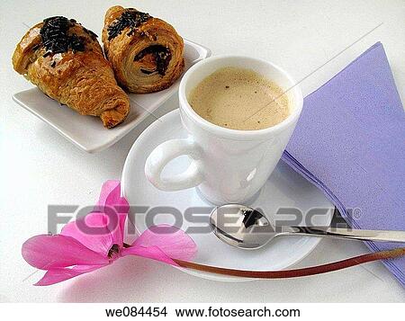 Coffee and chocolate pastries View Large Photo Image Picture - Coffee and chocolate pastries. Fotosearch