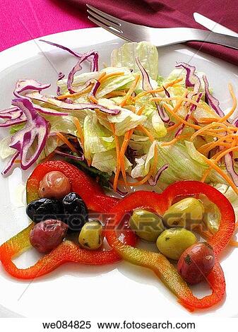 Coleslaw, lettuce, carrots, peppers and olives View Large Photo Image Stock Photography - Coleslaw, lettuce, carrots, peppers and olives. Fotosearch