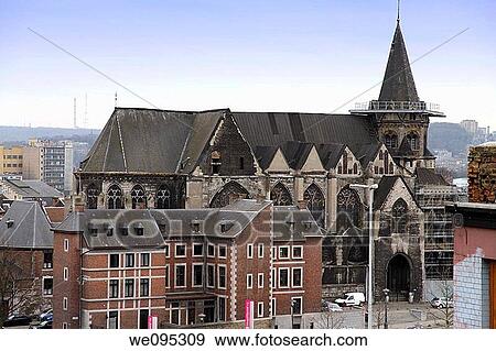 Collegiate church of Sainte Croix Liege Belgium View Large Photo Image Stock Photo - Collegiate church of Sainte Croix Liege Belgium. Fotosearch