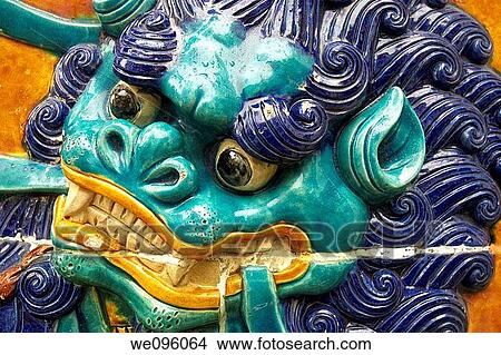 Colourful Wall Ceramics, Buddhist Temple, Chinatown, View Large Photo Image Picture - Colourful Wall Ceramics, Buddhist Temple, Chinatown,. Fotosearch